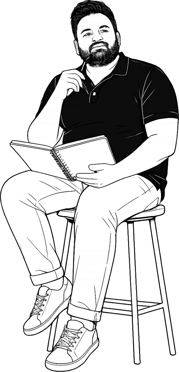 Portrait of the founder.