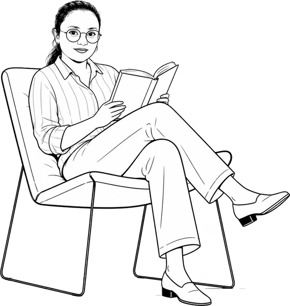 Line-art portrait of Sisi, operations lead at CatalystHub.